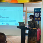 Minister of Health Jane Ruth Aceng, at the NCD Agenda alunch at Sheraton Hotel